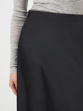 Load image into Gallery viewer, Black Satin Skirt