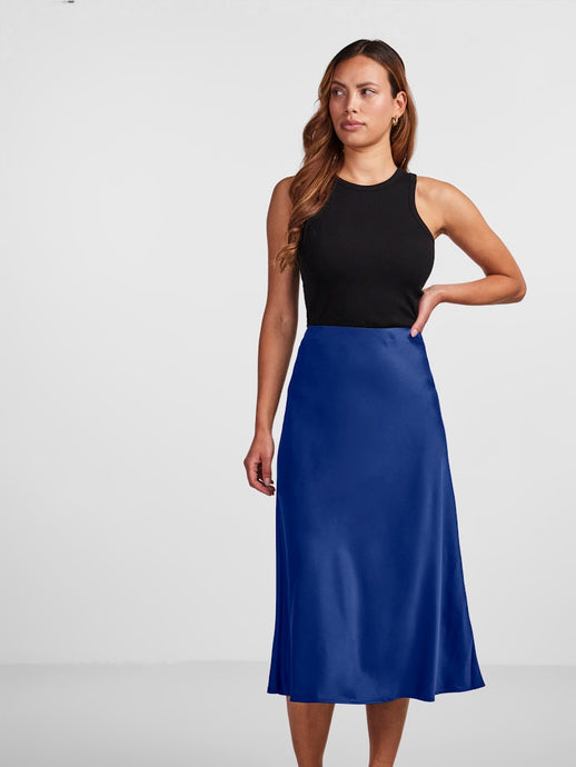 Midnight Satin Skirt