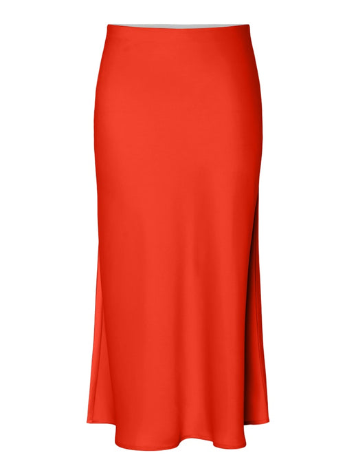 Poinsettia Satin Skirt