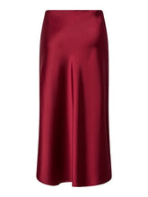 Load image into Gallery viewer, Raspberry Satin Skirt
