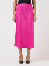 Load image into Gallery viewer, Rose Violet Satin Skirt