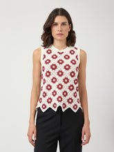 Load image into Gallery viewer, Floral Crochet Top