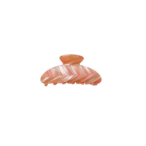 Criss Cross Peach Hair Claw