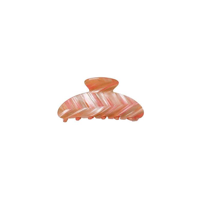 Criss Cross Peach Hair Claw