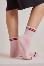Load image into Gallery viewer, Arctic Fox Pink Stripe Socks
