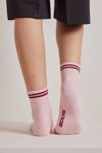 Load image into Gallery viewer, Arctic Fox Pink Stripe Socks