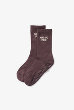 Load image into Gallery viewer, Arctic Fox Brown Grip Socks