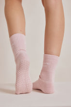 Load image into Gallery viewer, Arctic Fox Pink Grip Socks