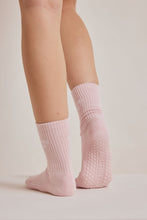 Load image into Gallery viewer, Arctic Fox Pink Grip Socks