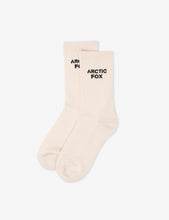 Load image into Gallery viewer, Arctic Fox Cream Sports Socks