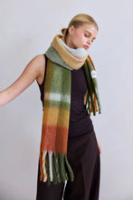 Load image into Gallery viewer, Moss Checked Scarf