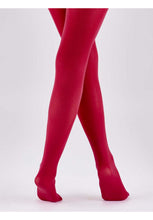 Load image into Gallery viewer, 60 Denier Cranberry Opaque Tights