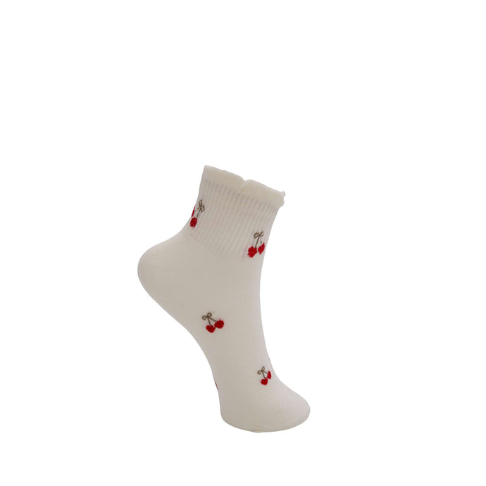 Cherry Ankle Sock