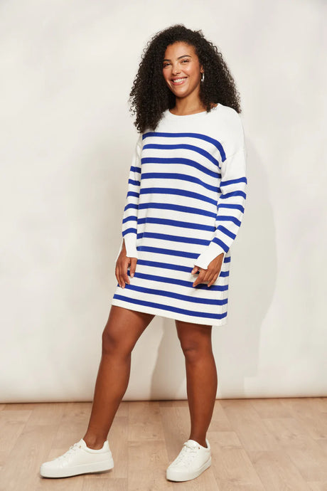Cobalt Stripe Dress