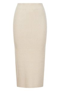 Gold Lurex Midi skirt
