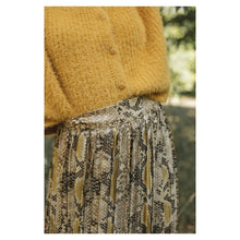 Load image into Gallery viewer, Pleated Snake Wrap Skirt