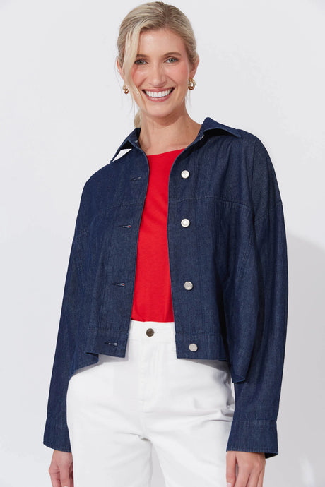 Austin Cropped Denim Shirt
