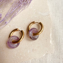 Load image into Gallery viewer, Everyday Lilac Hoops