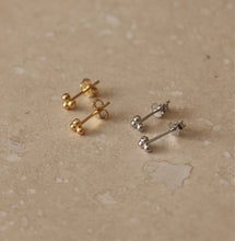 Load image into Gallery viewer, Silver Trio Micro Studs