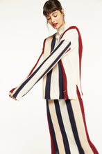 Load image into Gallery viewer, Striped Funnel Neck Knit