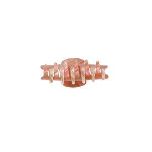 Criss Cross Peach Hair Claw