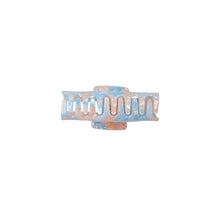 Load image into Gallery viewer, Blue/Beige Mosaic Hair Clip
