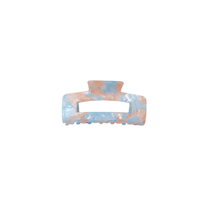 Blue/Beige Mosaic Hair Clip