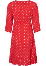Load image into Gallery viewer, Maternity Polka Dot Red Dress