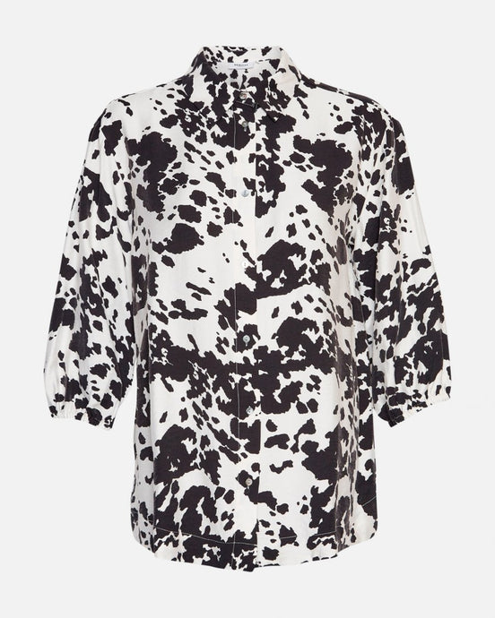 Cow Print Blouse