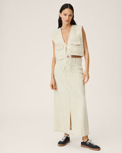 Load image into Gallery viewer, Cream Denim Skirt