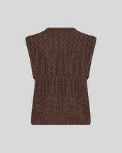 Load image into Gallery viewer, Chocolate Cable Knitted Vest