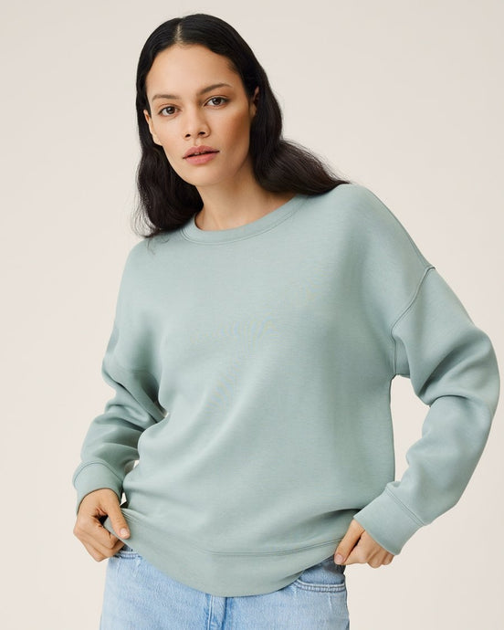 Drop Shoulder Mint Sweatshirt