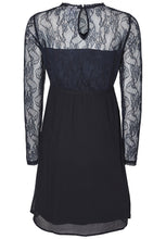 Load image into Gallery viewer, Maternity Navy Skater Dress