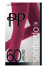 Load image into Gallery viewer, 60 Denier Cranberry Opaque Tights