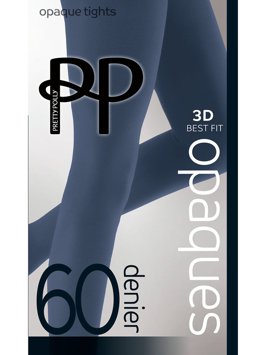 60 Denier Slate Blue Opaque Tights