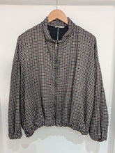 Load image into Gallery viewer, Mini Gingham Check Bomber Jacket