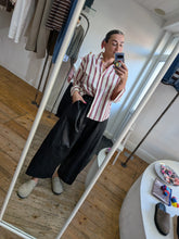 Load image into Gallery viewer, Leather Barrel Leg Trousers