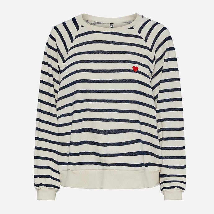 Striped Heart Sweat