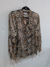 Load image into Gallery viewer, Gold Lurex Snake Blouse