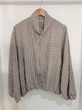 Load image into Gallery viewer, Mini Gingham Check Bomber Jacket
