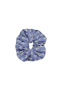 Denim Broderie Anglais Scrunchie