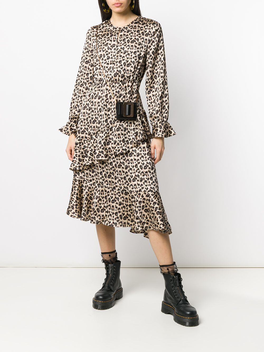 Classic Leopard Midi Dress