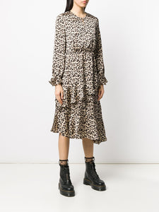 Classic Leopard Midi Dress