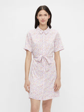 Load image into Gallery viewer, Floral Shirt Mini Dress
