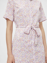 Load image into Gallery viewer, Floral Shirt Mini Dress
