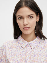 Load image into Gallery viewer, Floral Shirt Mini Dress
