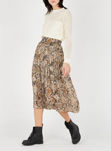 Load image into Gallery viewer, Pleated Snake Wrap Skirt