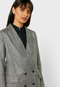 Metallic Double Breasted Blazer