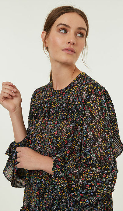 Winter Floral Blouse