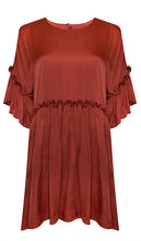 Load image into Gallery viewer, Rust Smock Dress